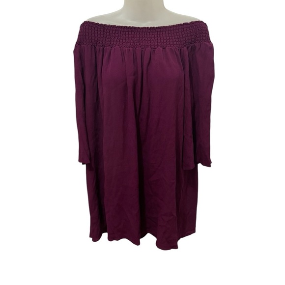 Aritzia Talula Curzon Off The Shoulder Tunic Dress Size Medium - Picture 2 of 6